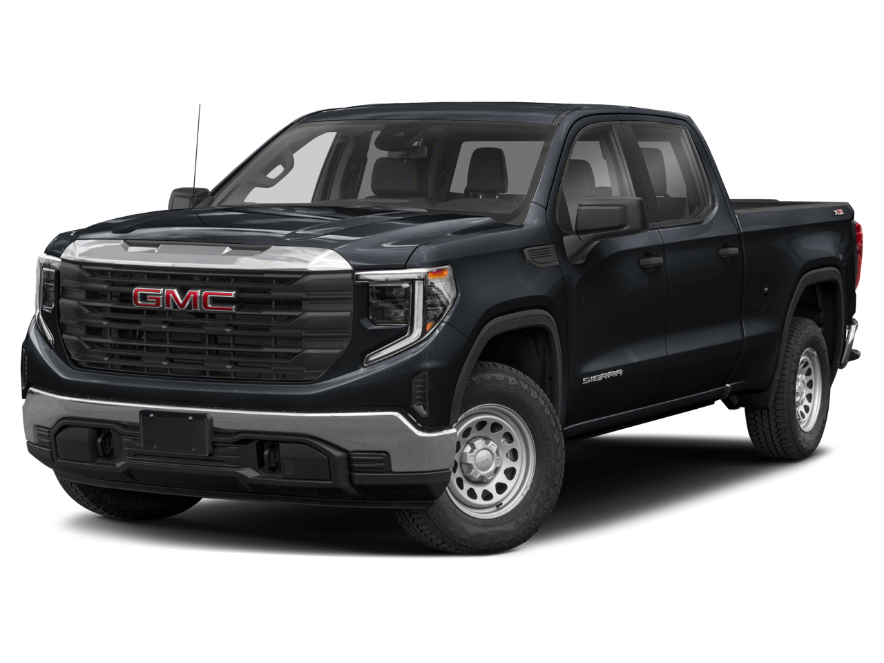 2023 GMC Sierra 1500 SLT in White Frost Tricoat — front three-quarter view
