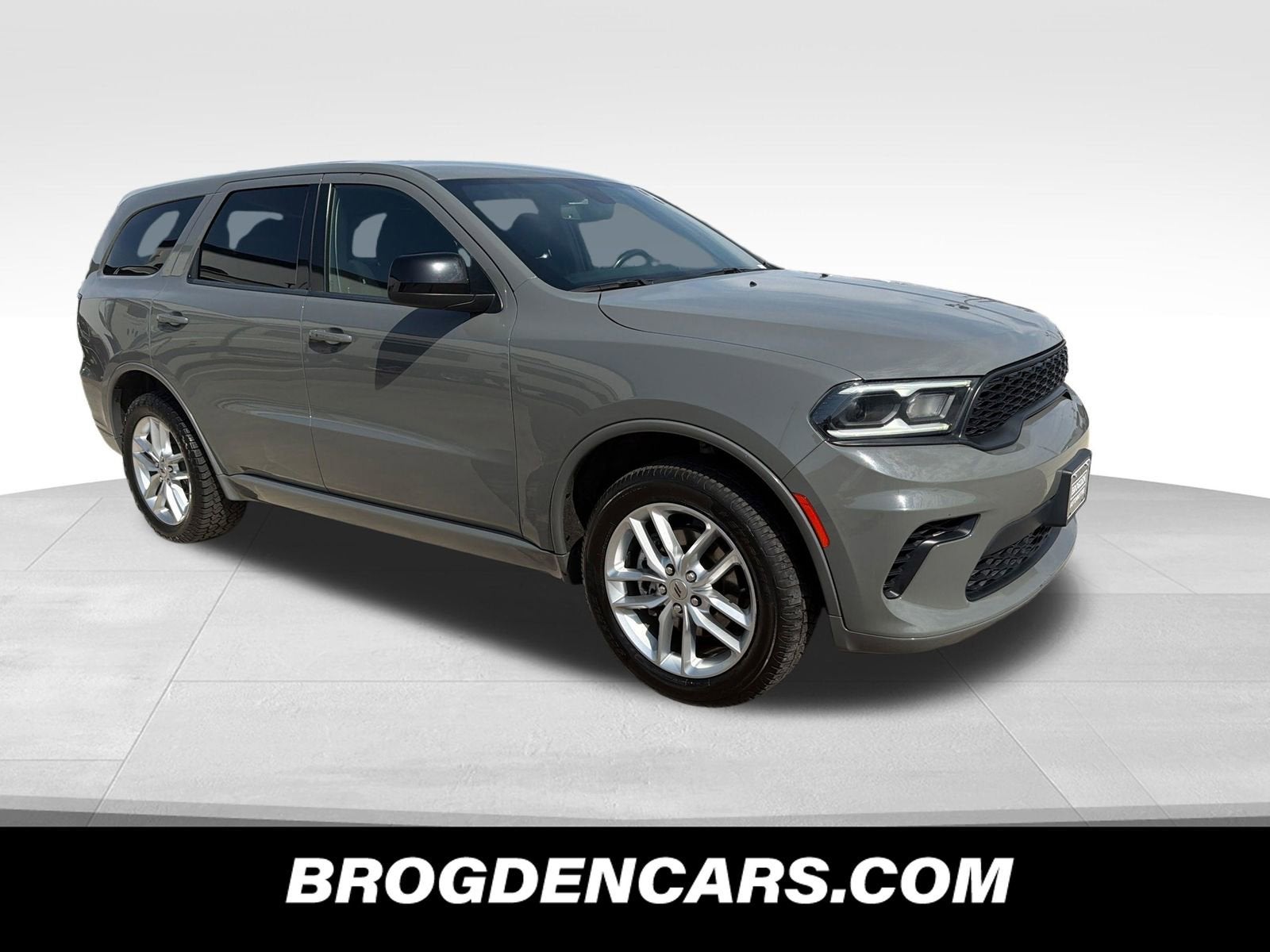 2023 Dodge Durango GT in Destroyer Gray — front three-quarter view