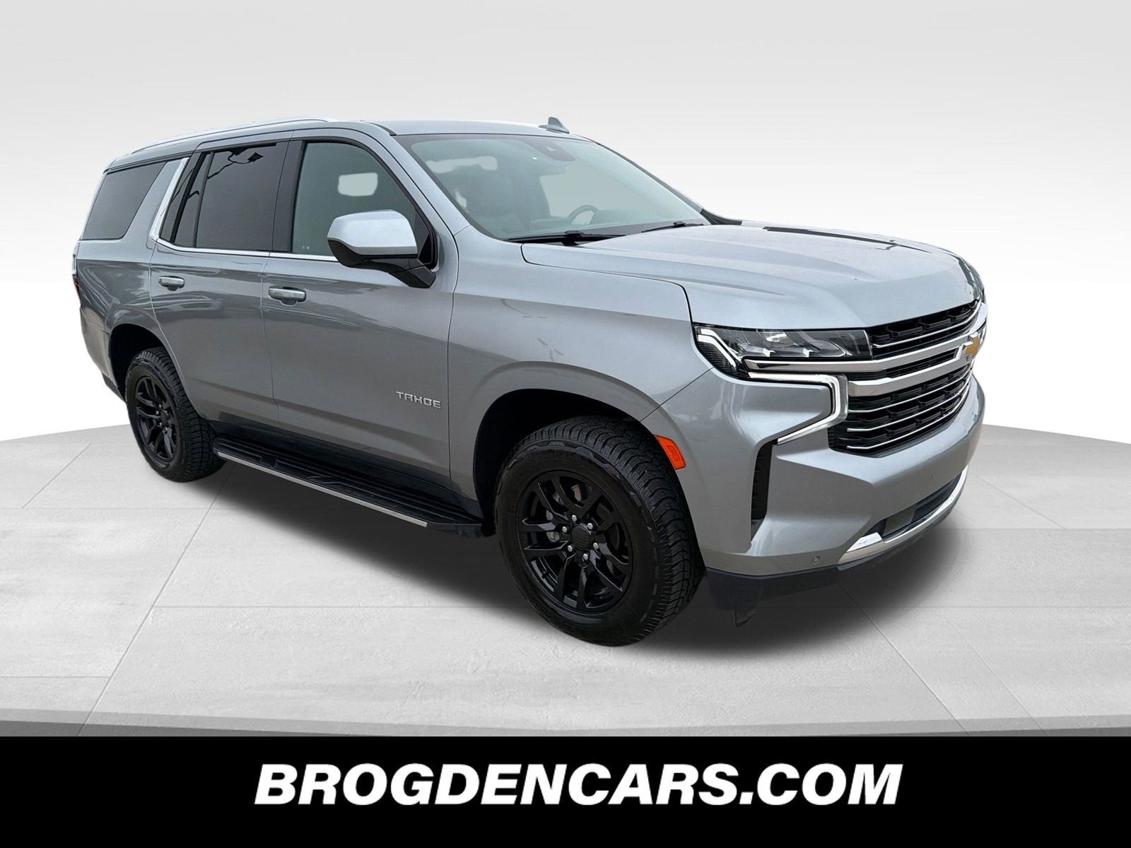 2023 Chevrolet Tahoe LT in Sterling Gray Metallic — front three-quarter view