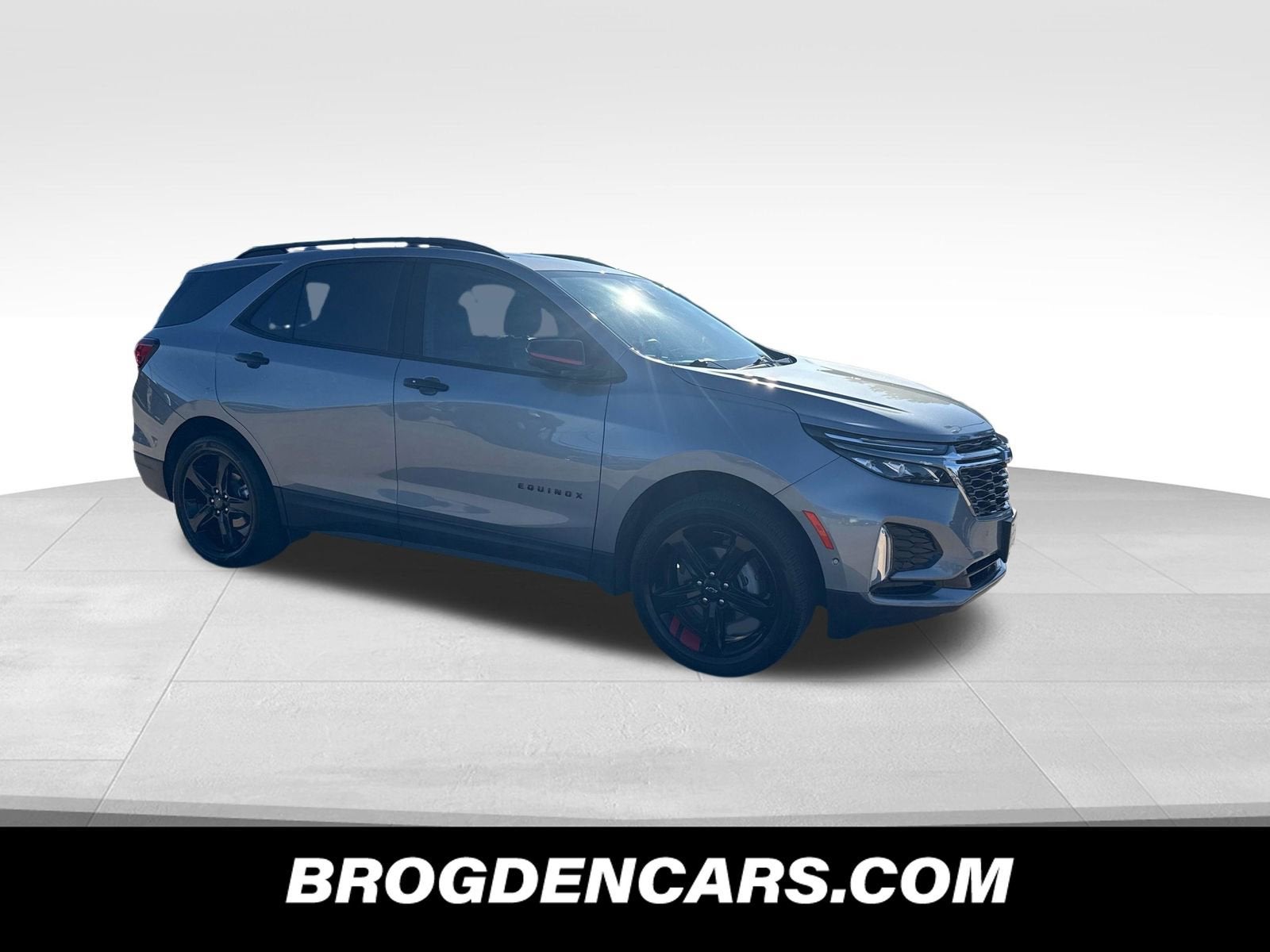 2023 Chevrolet Equinox Premier in Sterling Gray Metallic — front three-quarter view