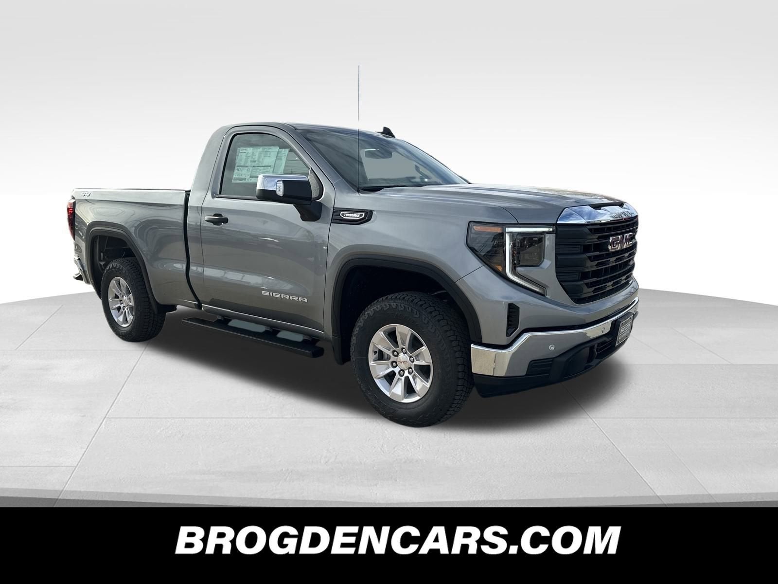 2026 GMC Sierra 1500 Pro in Sterling Metallic — front three-quarter view